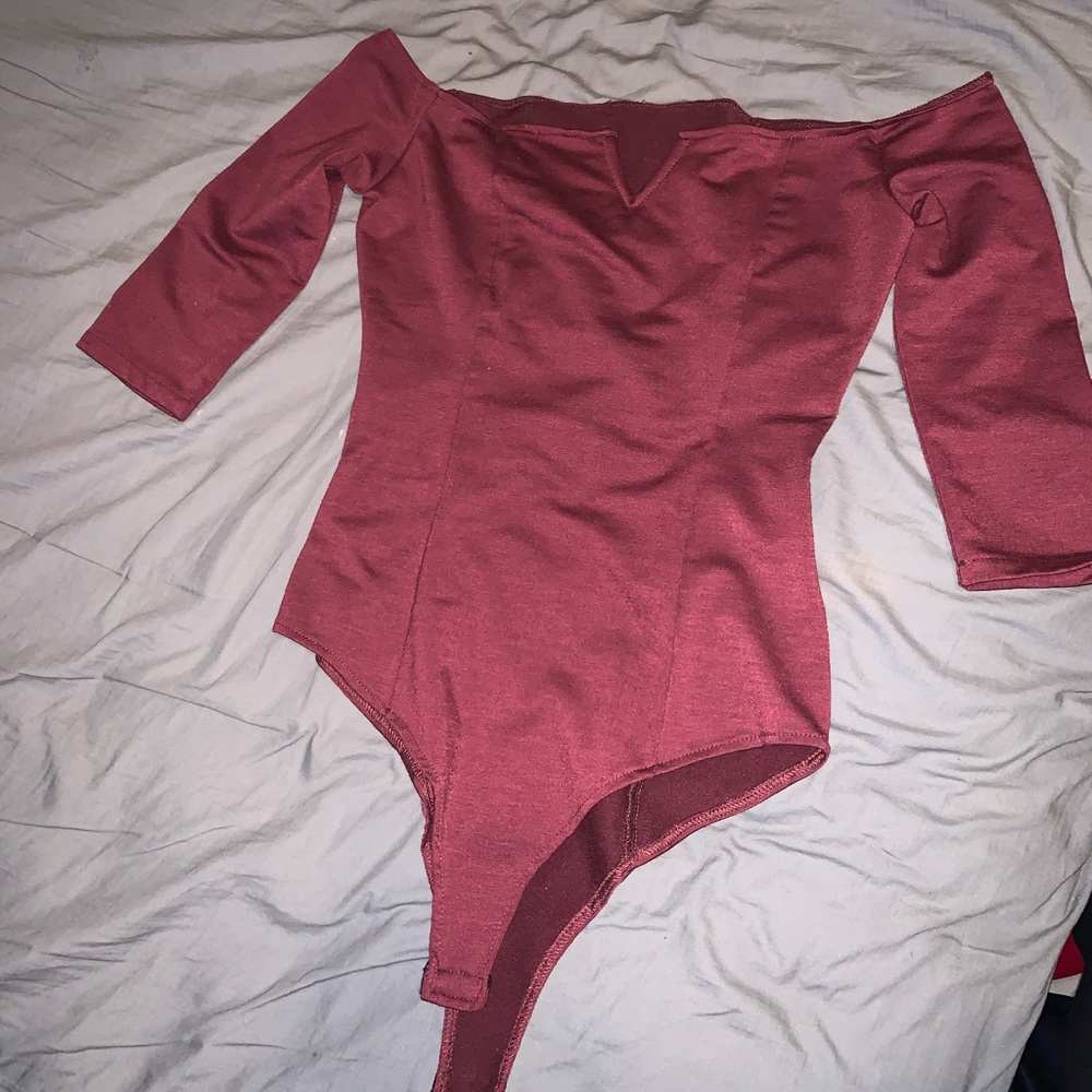 Maroon Body suit